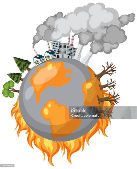 O Que Causa O Efeito Estufa Artificial - Vetores de Fatores Causais Do Efeito Estufa E Do Aquecimento Global e ...