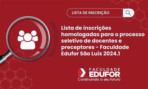 Inscrições Homologadas O Que Significa - Lista de inscrições homologadas para o processo seletivo de docentes e ...