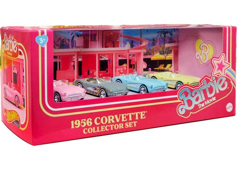 Mattel Hot Wheels Barbie The Movie Corvette 4 Pack Us