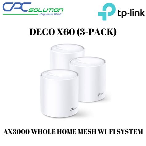 TP-Link Deco X60(3-pack) 3 Years Warranty | Shopee Singapore