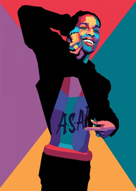 Asap Rocky Poster By Hafis Hafis Displate Pop Art Posters Rocky