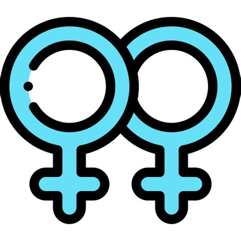 Lesbian Detailed Rounded Lineal Color Icon