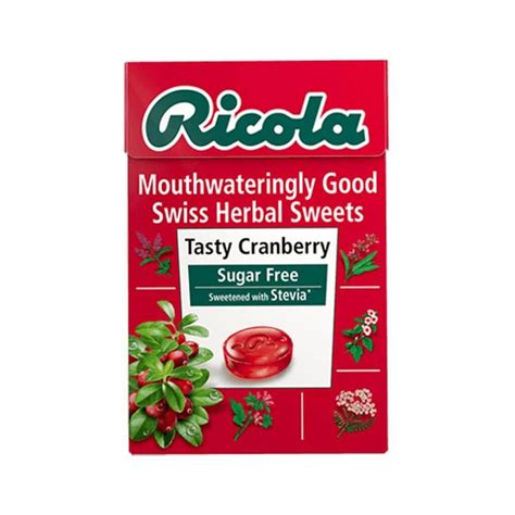 ricola cranberry swiss herbal sugar  sweets
