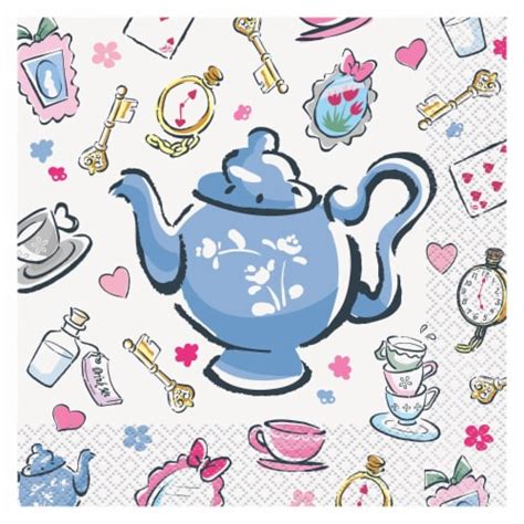 Alice In Wonderland Birthday Party Luncheon Napkins 16 Per Pack 1