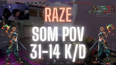 NRG S0m POV Raze On Sunset 31 14 K D VALORANT Pro POV YouTube