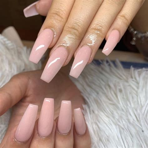 Nude Acrylic Nail Art Designs Nude Pink Nails