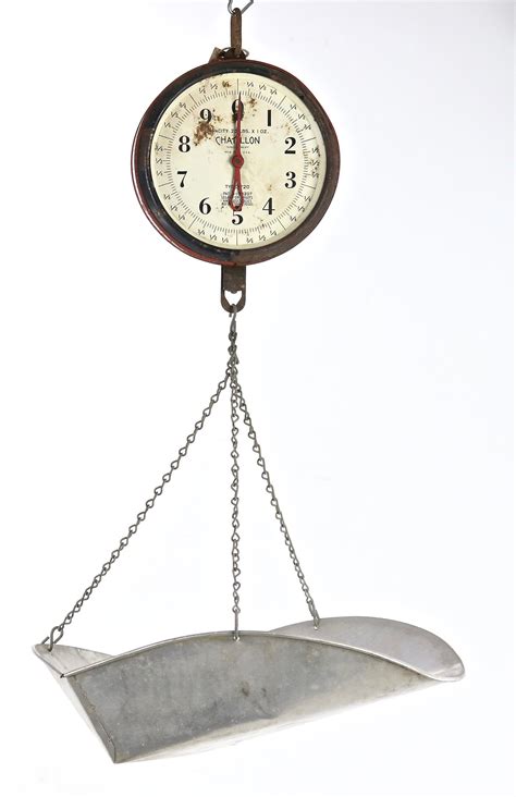 Hanging Scale With Pan Vintage Hanging Scale Old Scale Grocery Scale Produce Scale