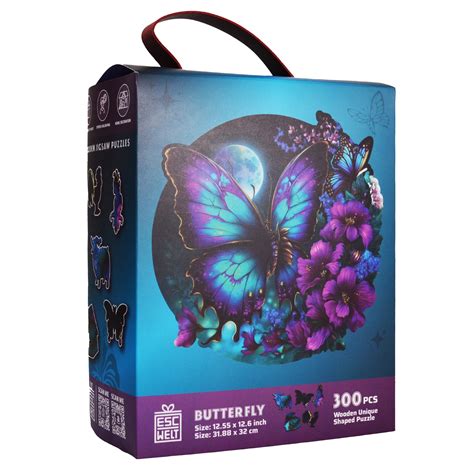 ESCAPE WELT - BUTTERFLY WOOD PUZZLE (300 PIECES)