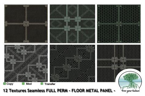 Second Life Marketplace - FYN Texture - FLOOR METAL PANEL