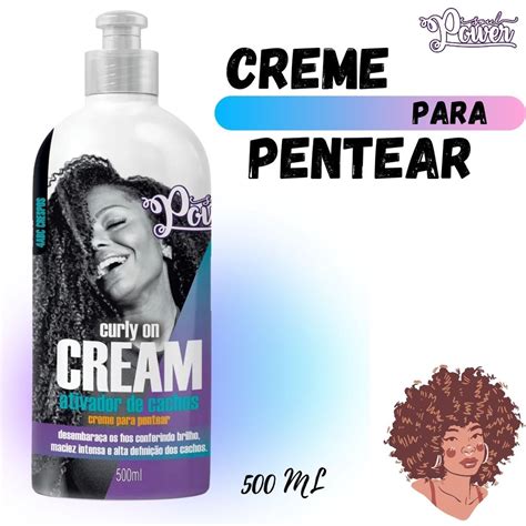 Creme De Pentear Soul Power Ativador De Cachos Curly On Cream Vegano