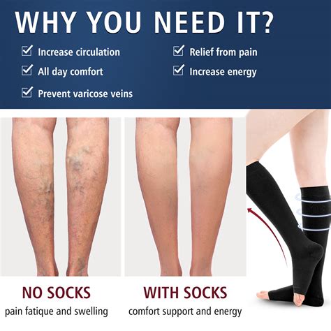 Cofoe Medical Compression Stockings Varicose Veins Socks Prevent Calf