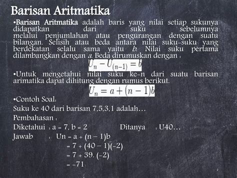 Rumus Aritmatika Dan Geometri 5