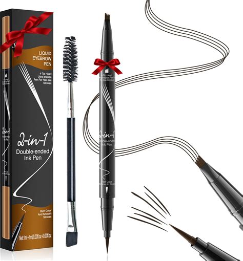 Microblading Eyebrow Pen Waterproof Eyebrow Pencil Magical 2 In 1 Dual Ended Eye