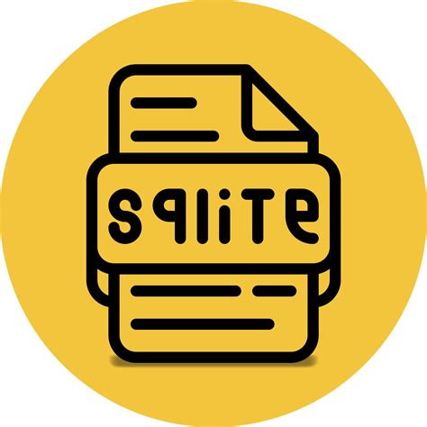 Sqlite File Type Icon Files And Document Format Extension With An