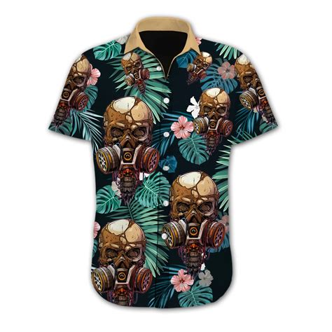 Skull Flower Hawaiian Shirt 160720 Homefavo