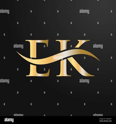 Letter Ek Logo Design Template Ek E K Letter Logo Modern Flat Minimalist Business Company