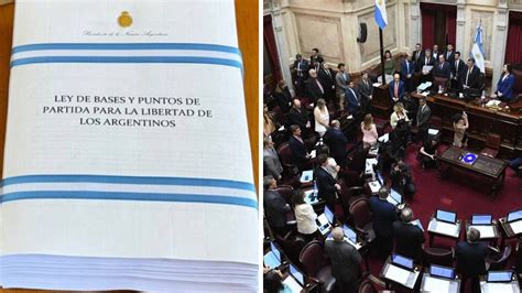 Ley Bases qué significa que hay dictamen en el Senado