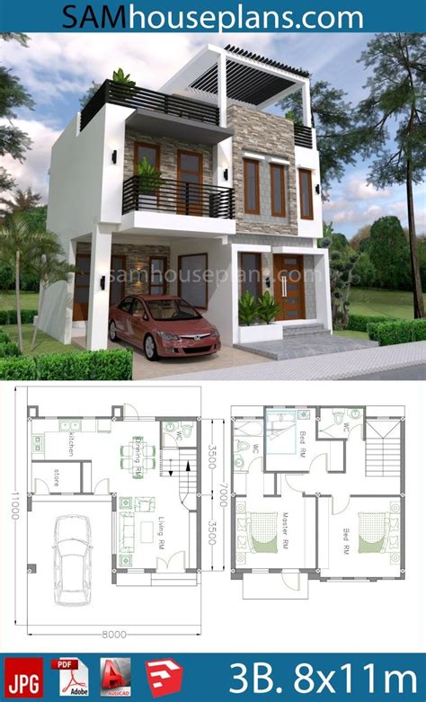 42 3 Bedroom Single Story Modern House Plans Most Important – New Home ...