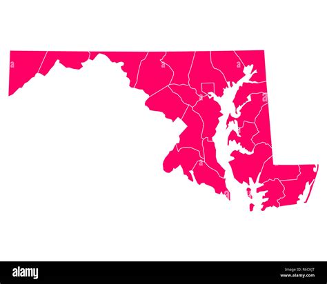 map of maryland Stock Photo - Alamy