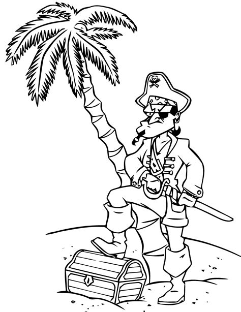 20 dessins de coloriage Pirate Des Caraibes Gratuit à imprimer