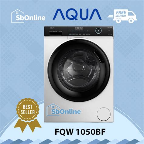 Jual Aqua Mesin Cuci Front Loading Kg Fqw Bf Inverter Shopee