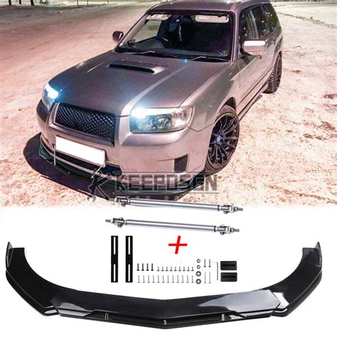 For Subaru Forester Xt Sti Sf5 Glossy Front Bumper Lip Splitter Body Kit Parts Ebay