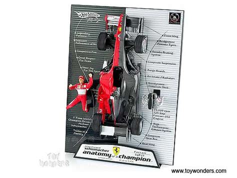 Ferrari F Formula Anatomy Of A Champion W Micheal Schumacher Figure By Mattel Hot Wheels