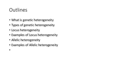 Genetic heterogeneity |Genetics|Animal Genetics|Plant Genetics|