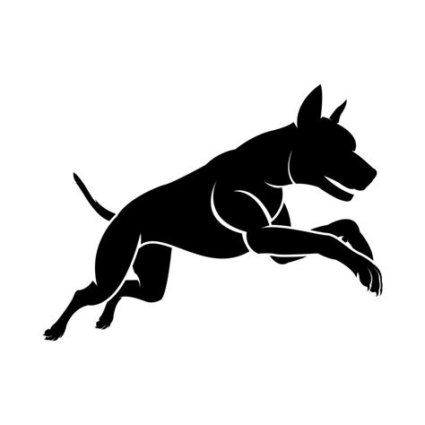 Simple Dog Silhouette Illustration 13209428 Vector Art At Vecteezy