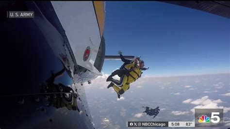 Nbc 5s Stefan Holt Flies Along With The Us Army Golden Knights Nbc