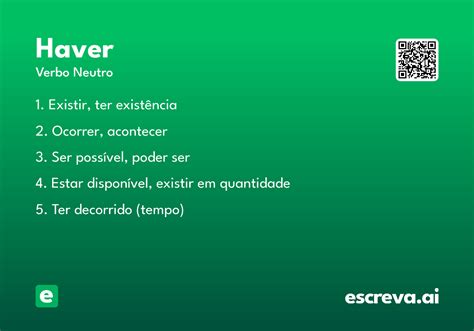 O Que Significa Haver - Haver - Significado e Sinônimo - escreva.ai