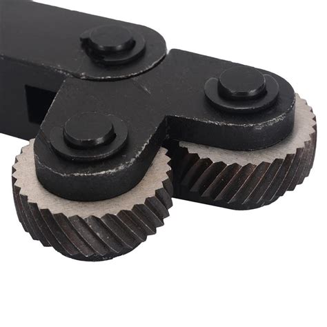 Dual Wheel Knurling Tool Diagonal Wheel Linear Pitch Knurl Set Machine