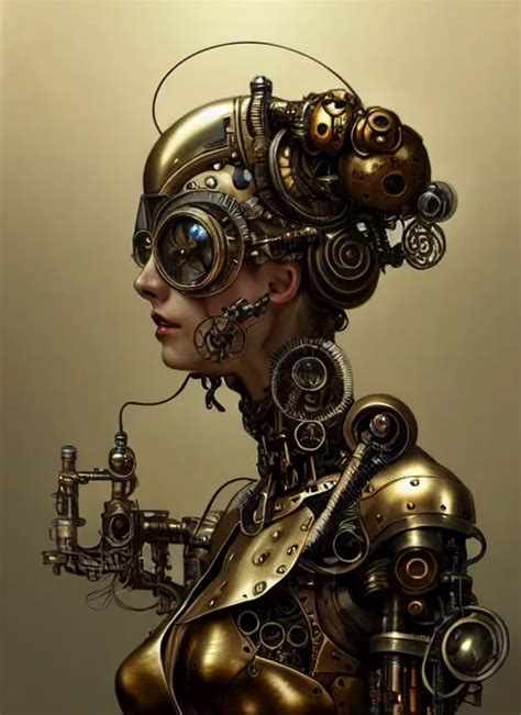 Steam Punk Cyborg Diffuse Lighting Fantasy Stable Diffusion