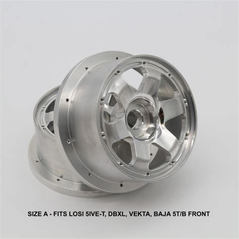 Ddm Billet Six Aluminum Billet Wheels For Hpi Baja 5b5t5sc Losi