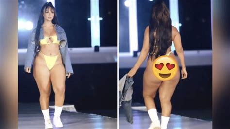 Lawd Have Mercy Thick Latina S Boobs Were Bouncing While She Was Walking Down Runway