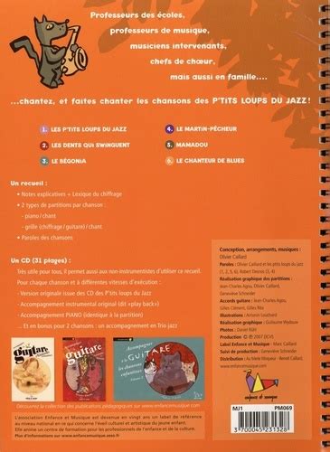 Chantons Les P Tits Loups Du Jazz Volume De Olivier Caillard Grand Format Livre Decitre