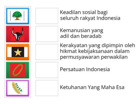 Mengenal Simbol Simbol Pada Burung Garuda Pancasila Permainan Pencocokan