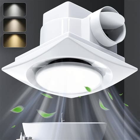Amazon.com: Bathroom Exhaust Fan with Light, Upgraded Bathroom Fan with
