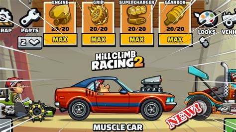 New Updade New Car Muscle Car Hill Climb Racing Youtube