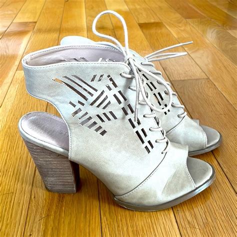 Restricted Shoes Nude Open Toe Heel Poshmark