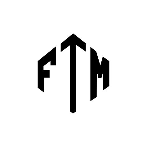 Ftm Letter Logo Design With Polygon Shape Ftm Polygon And Cube Shape
