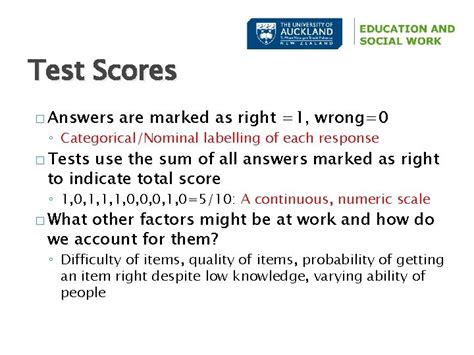 Test Theory Classical Modern How We Get Scores