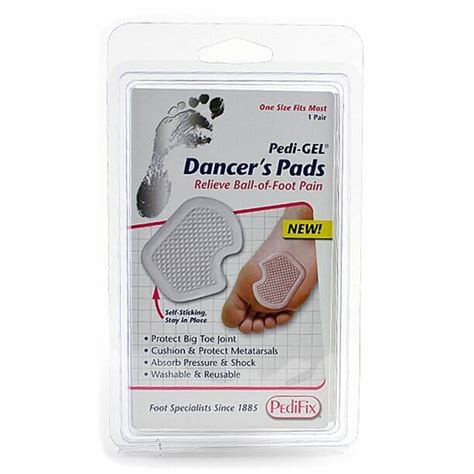 Pedifix Pedi Gel Ball Of Foot Pads Cushions And Protects The