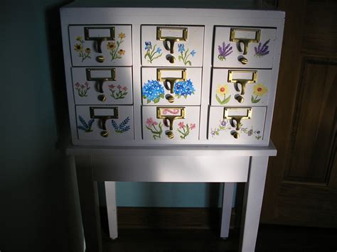 Repurposed Library Card Catalog Jewelry Holder