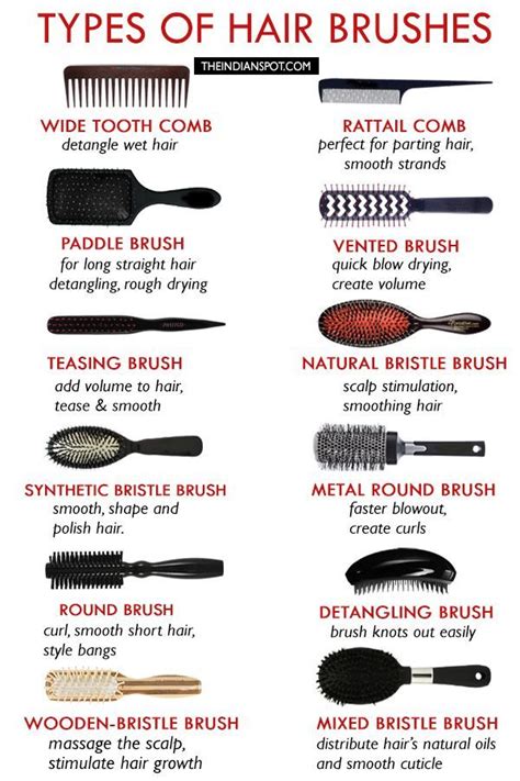 Types Of Hair Brushes Types Of Hair Brushes Best Hair Brush Parting