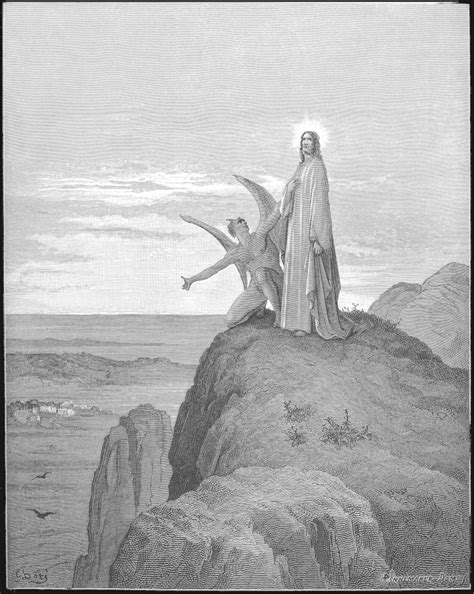 The Temptation Of Jesus In The Desert Story