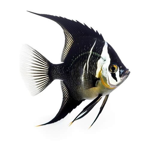 Premium Ai Image Angelfish Isolated On White Background Generate Ai