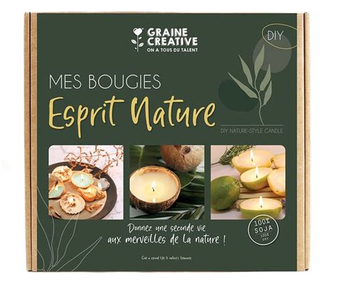 Graine Créative Coffret DIY Bougie Esprit Nature Cultura