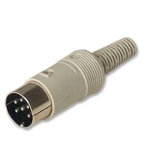 Conector DIN Macho 6 Pinos Cabo