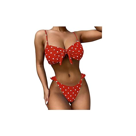 Ansenesna Costume Da Bagno Donna Curvy Contenitivo Bikini Costume Da Bagno Diviso In Prospettiva